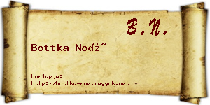 Bottka Noé névjegykártya